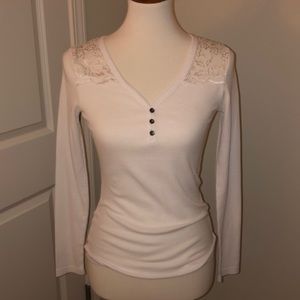 White Long Sleeved Thermal